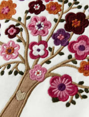 Girls Embroidered Tree Top - Tree House