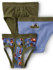 Boys Campout Brief Underwear 3-Pack