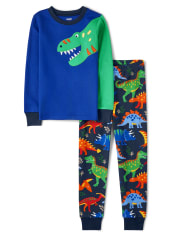 Boys Dino Cotton 2-Piece Pajamas - Gymmies