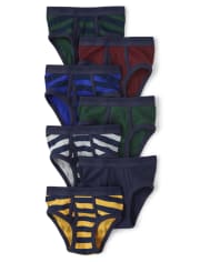 Lot de 7 slips rayés pour garçon