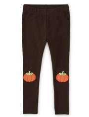 Girls Pumpkin Leggings - Lil Pumpkin