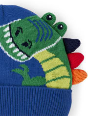 Boys T-Rex Beanie - Dino Dude