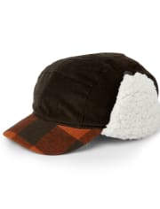 Boys Plaid Trapper Hat - Harvest
