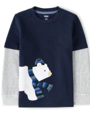 Camiseta térmica con capas de oso polar para niño - Polar Party