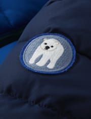 Boys Colorblock Puffer Jacket - Polar Party
