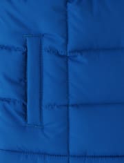 Boys Colorblock Puffer Jacket - Polar Party