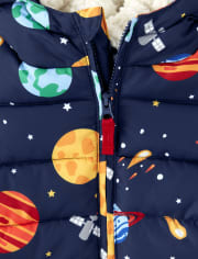 Boys Space Puffer Jacket - Comet Club