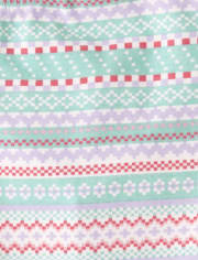 Girls Fairisle Leggings - Polar Party