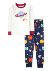 Pijama de 2 piezas de algodón Comet Club unisex - Gymmies