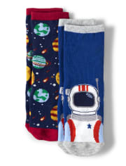 Pack de 2 pares de calcetines Space Crew para niños - Comet Club
