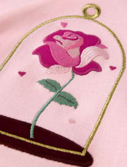 Top con péplum de rosas bordadas para niñas - Royal Princess