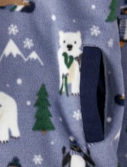 Boys Polar Bear Fleece Pullover - Polar Party