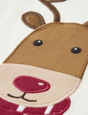 Top de reno bordado para niños - Reindeer Cheer