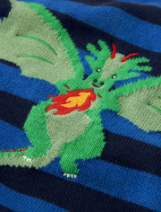 Boys Intarsia Dragon Sweater - Knights and Dragons