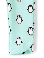Girls Penguin Tulip Leggings - Polar Party