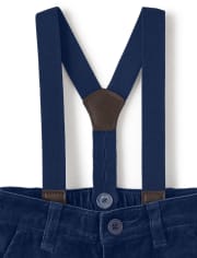 Baby Boys Button Up Bodysuit And Dress Pants Set - Family Celebrations Green
