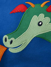 Pijama de algodón de 2 piezas de caballeros y dragones para niños - Gymmies