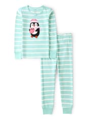 Girls Polar Party Cotton 2-Piece Pajamas - Gymmies