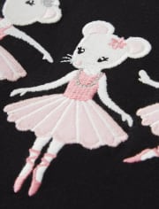 Girls Embroidered Dancer Top - Prima Ballerina