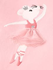 Girls Embroidered Dancer Peplum Top - Prima Ballerina