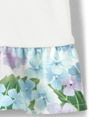 Girls Embroidered Peplum Top - Spring Blooms