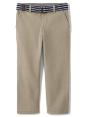 Boys Belted Chino Pants - Spring Celebrations
