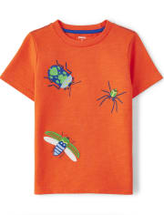 Boys Embroidered Bug Top - Backyard Explorer