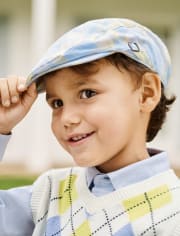 Sombrero Newsboy a cuadros para niños - Celebraciones de primavera