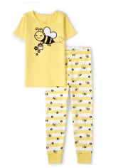 Girls Bee Cotton 2-Piece Pajamas - Gymmies