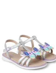 Sandales papillon appliquées pour filles - Backyard Explorer