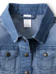 Chaqueta vaquera bordada para niña - Farming Friends
