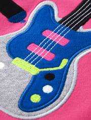 Vestido Niña Bordado Guitarra - Rock Academy