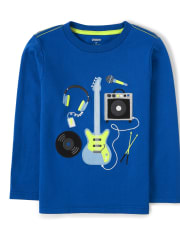 Boys Embroidered Band Top - Rock Academy
