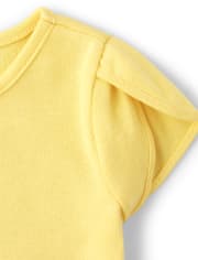 Girls Embroidered Daisy Tulip Top - Busy Little Bee