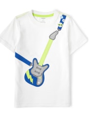 Camiseta de guitarra bordada para niños - Rock Academy