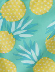 Girls Pineapple Rashguard Swimsuit - Splish-Splash