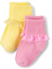 Girls Ruffle Socks 2-Pack - Spring Celebrations