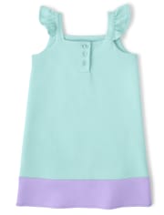 Girls Embroidered Garden Shift Dress - Backyard Explorer
