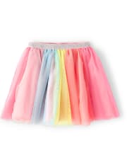 Falda de tutú de arcoíris para niñas