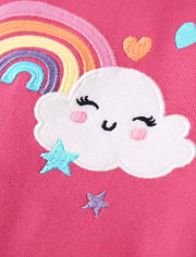 Girls Rainbow Snug Fit Cotton Pajamas - Gymmies