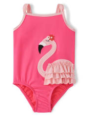 Girls Flamingo One Piece Swimsuit - Splish-Splash
