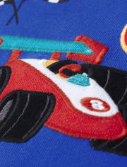 Pyjama ajusté en coton pour garçon avec motif voiture de course - Gymmies