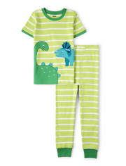 Boys Dino Snug Fit Cotton Pajamas - Gymmies
