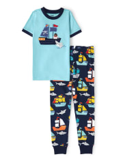 Boys Pirate Snug Fit Cotton Pajamas - Gymmies