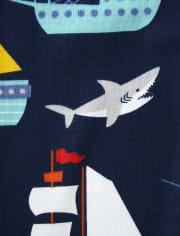 Boys Pirate Snug Fit Cotton Pajamas - Gymmies