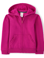 Girls Zip Up Hoodie - Uniform