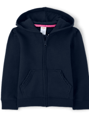 Sudadera con capucha y cremallera para niñas - Uniforme