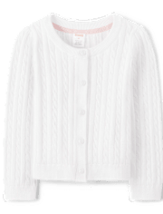 Cardigan en tricot torsadé pour filles - Uniforme