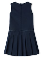 Girls Stain and Wrinkle-Resistant Pleated Jumper - Uniform