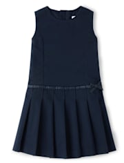 Girls Stain and Wrinkle-Resistant Pleated Jumper - Uniform
